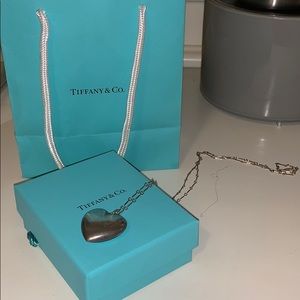 TIFFANY silver heart necklace💙